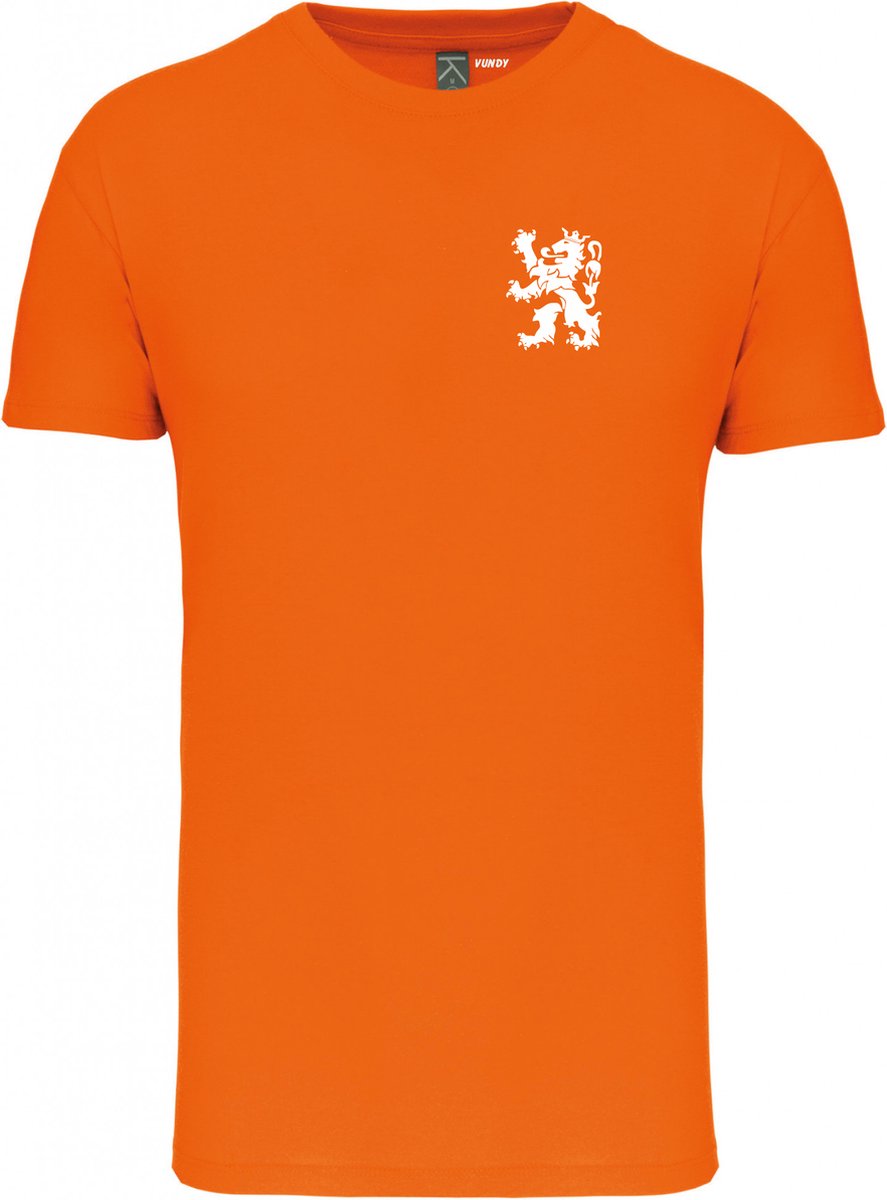 T-shirt Holland Leeuw Klein Wit | Oranje Holland Shirt | WK 2022 Voetbal | Nederlands Elftal Supporter | Oranje | maat XS